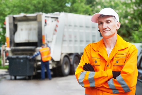 Residents participating in waste recycling in Carshalton