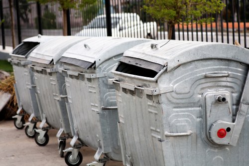Trucking construction waste to a disposal facility in Carshalton